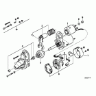 R100GS (47E1) Starter single parts  /  d6ra7
