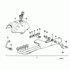 K100 (K589) Set, mounting parts, exhaust system