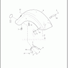 FLTRKSEANV 1TKH CVO ROAD GLIDE LTD ANNIVERSARY (2023) FENDER, REAR