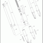 FLTRKSEANV 1TKH CVO ROAD GLIDE LTD ANNIVERSARY (2023) FORK, FRONT