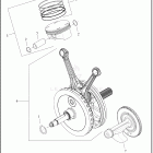 FLTRXSE 1TC6 CVO ROAD GLIDE (2024) PISTONS AND FLYWHEEL ASSEMBLY - MILWAUKEE-EIGHT® 121 ENG...