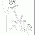 FLTRKSEANV 1TKH CVO ROAD GLIDE LTD ANNIVERSARY (2023) PISTONS AND FLYWHEEL ASSEMBLY - MILWAUKEE-EIGHT 117®