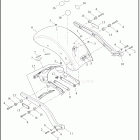 FLSB 1YMJ SPORT GLIDE (2022) FENDERS AND SUPPORTS, REAR - FLSB
