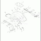 FLI 1BCK HYDRA-GLIDE REVIVAL (2024) FENDERS AND SUPPORTS, REAR  -  FLHCS, FLI