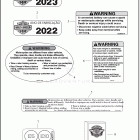 FLHTP 1FMP POLICE ELECTRA GLIDE (2023) Лейбл предостережения