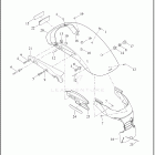 XL883N 4LE2 IRON 883 (2022) FENDERS, REAR - (DOMESTIC, CANADA)
